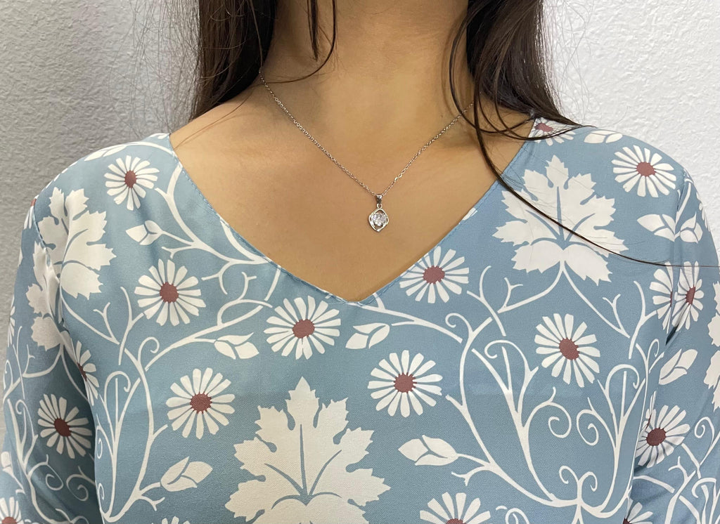 AASTHA- V-NECK KURTI